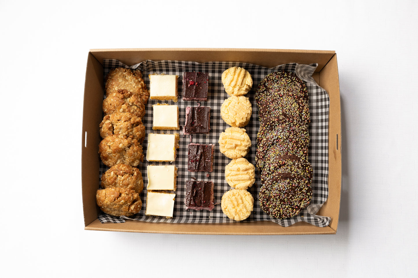 A box of 26 delicious housemade sweet treats