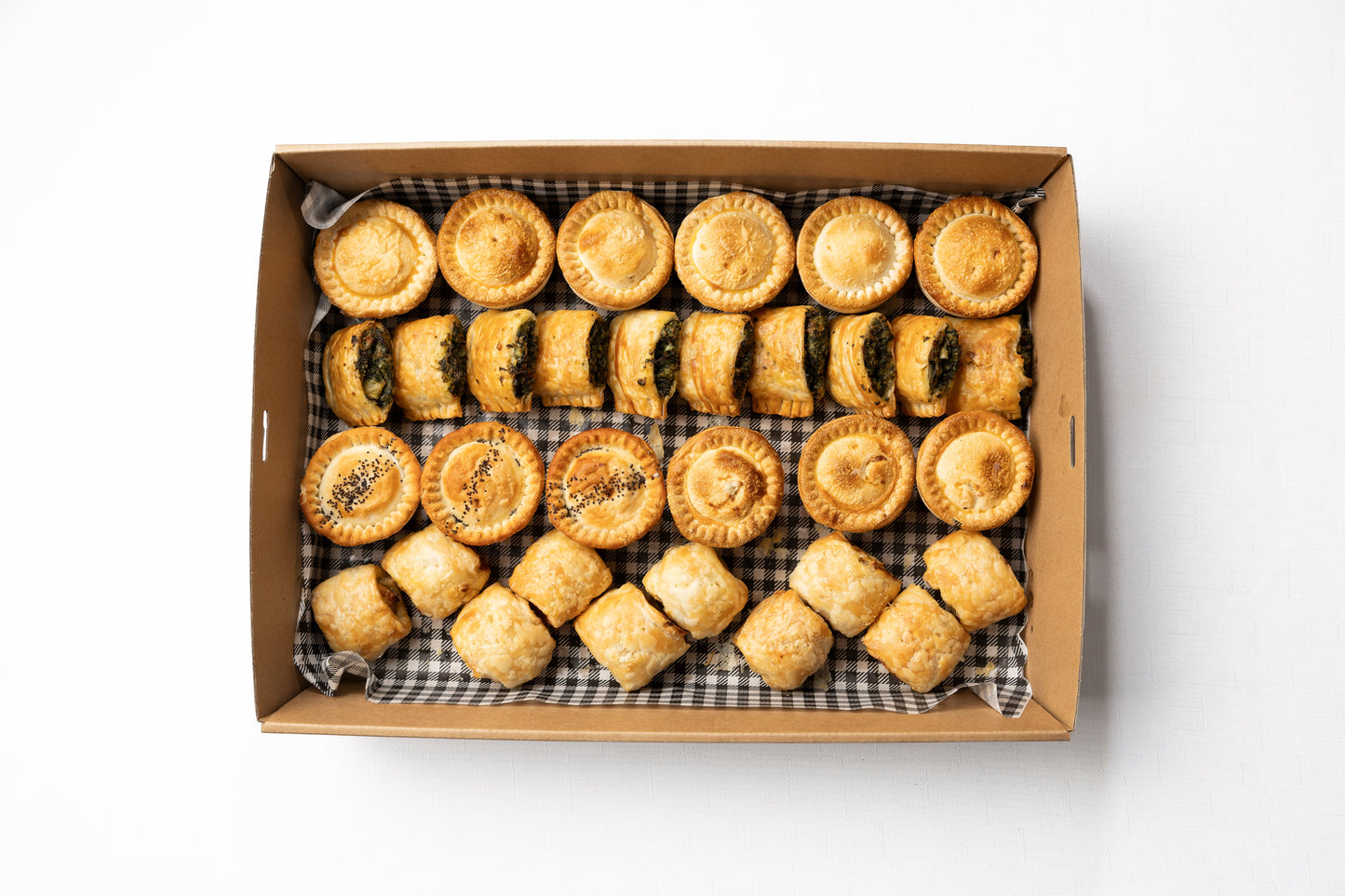 A box of 30 savouries